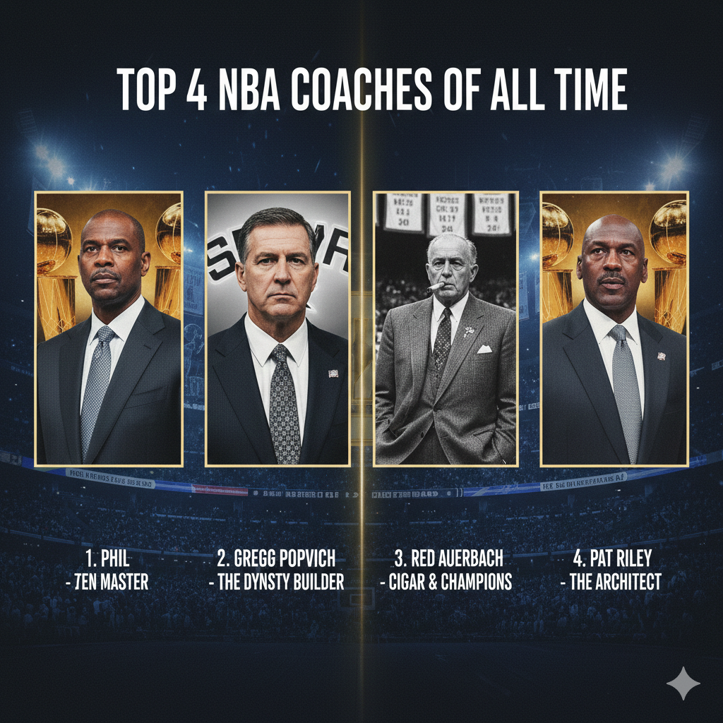 You are currently viewing Top 4 NBA Coaches of All Time